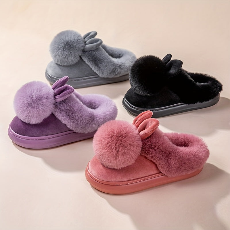 Bunny Pom CloudSoft Slippers