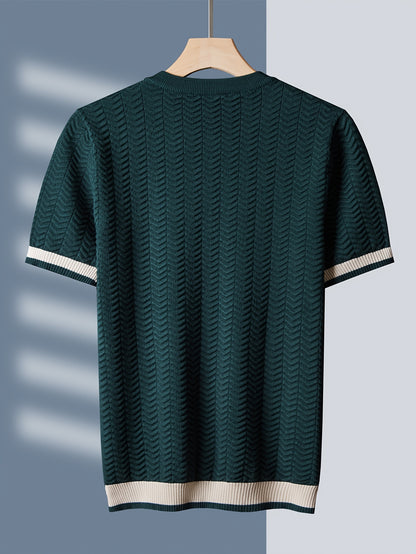 Textured Knit Short Sleeve