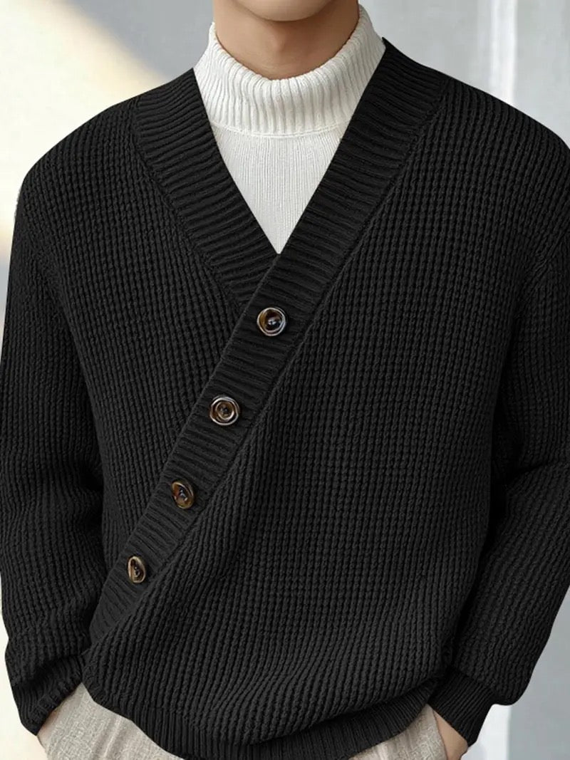 Modern Knit V Cardigan Sweater