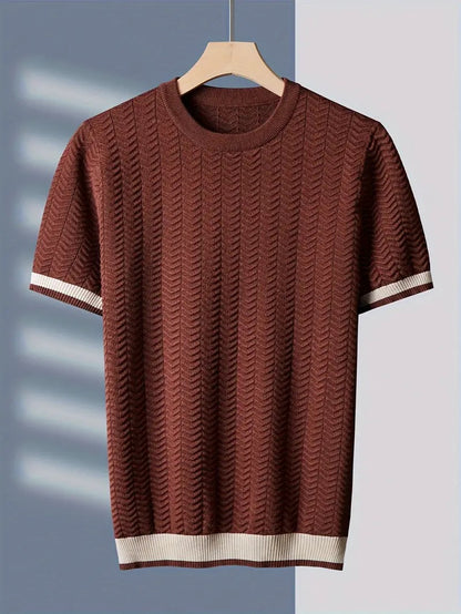 Textured Knit Short Sleeve