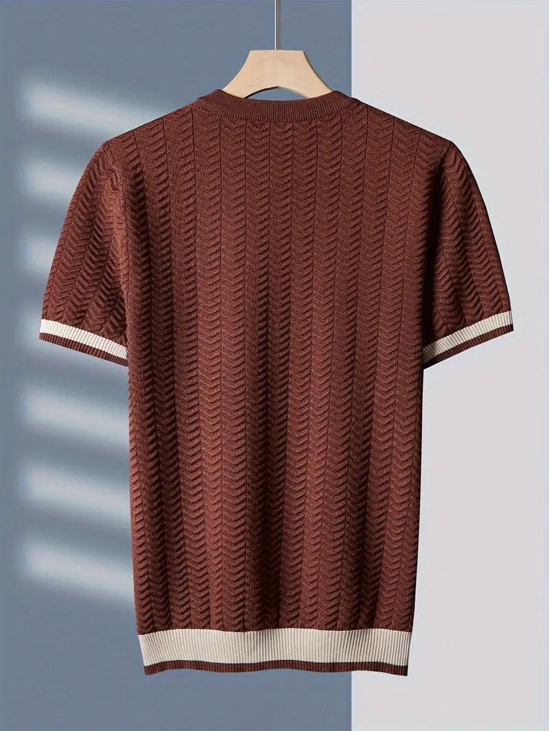 Textured Knit Short Sleeve