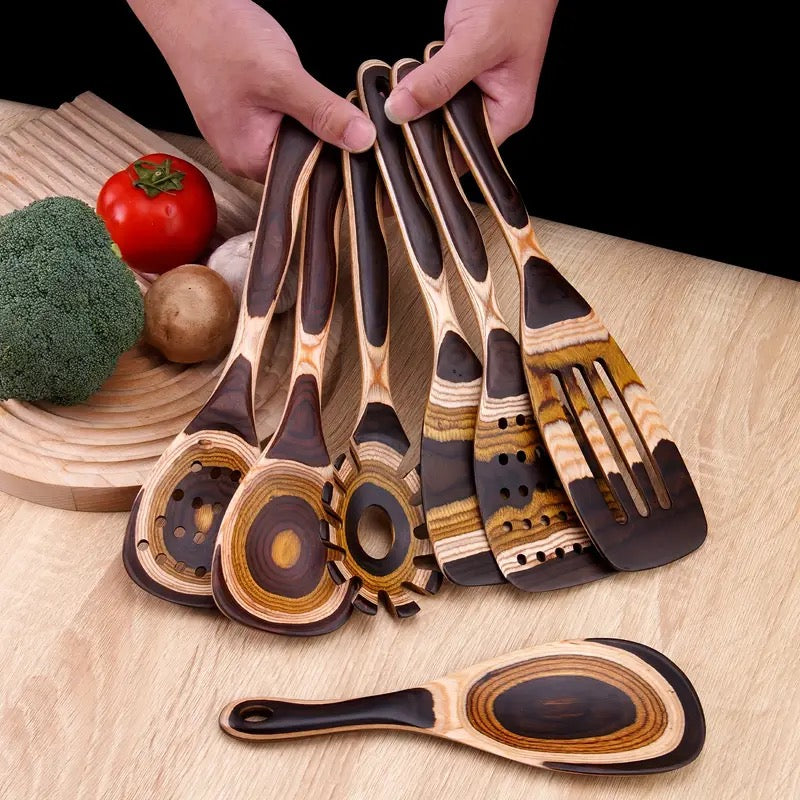 Woodland Chef 7-Piece Utensil Collection