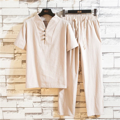 Landon's Cotton Linen Summer-Fall Set