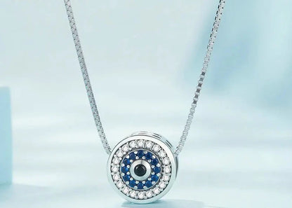 Guardian Sight Sterling Silver Evil Eye Necklace