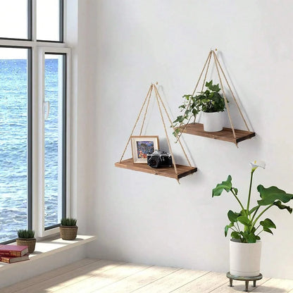 Rustic Wood Floating Shelf