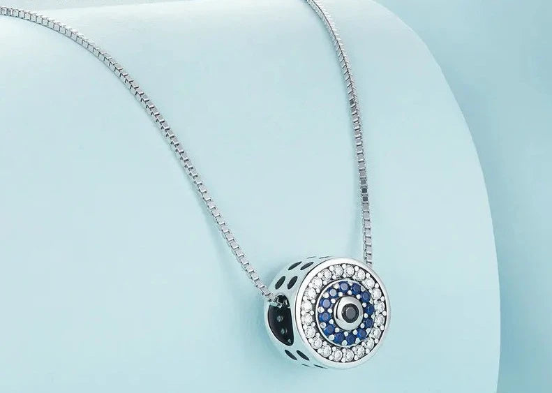 Guardian Sight Sterling Silver Evil Eye Necklace