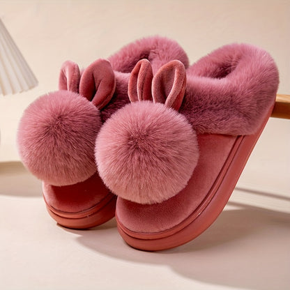 Bunny Pom CloudSoft Slippers